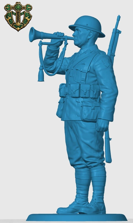 Vista 5 de WW1 British Durham Light Infantry Bugler