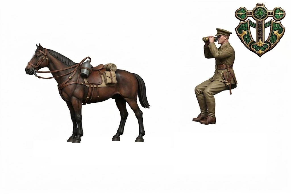 Vista 2 de Officer and Horse