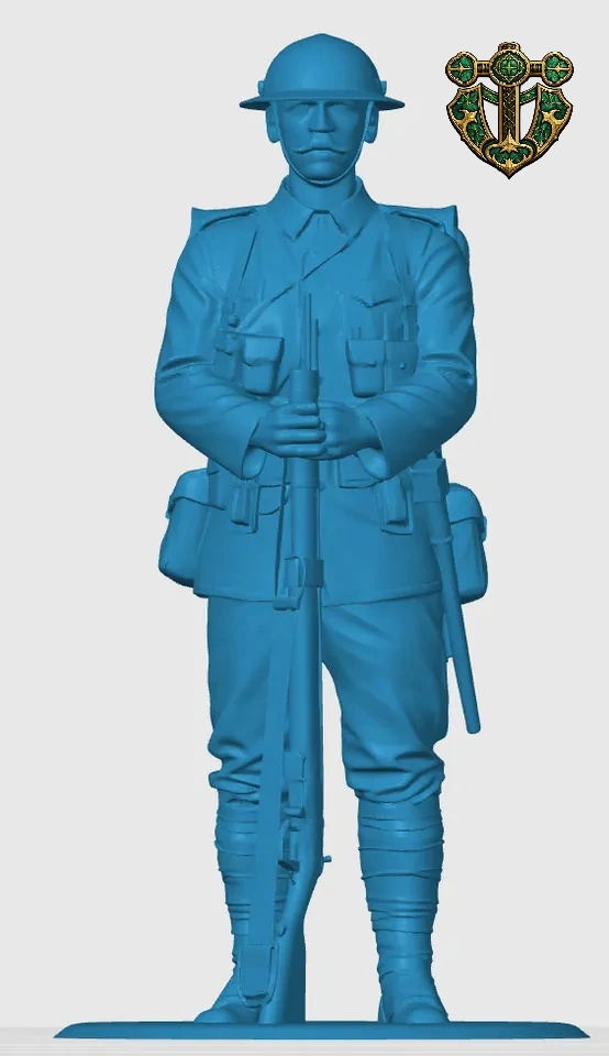 Vista 4 de WW1 British Infantry Soldier 6
