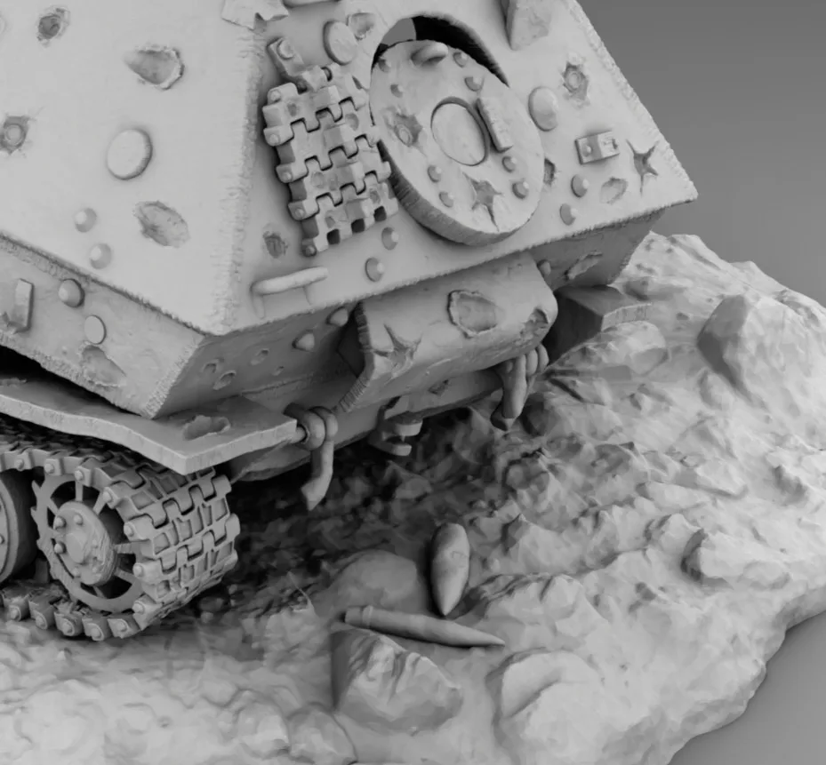 Vista 7 de Diorama (Ferdinand Destroyed)