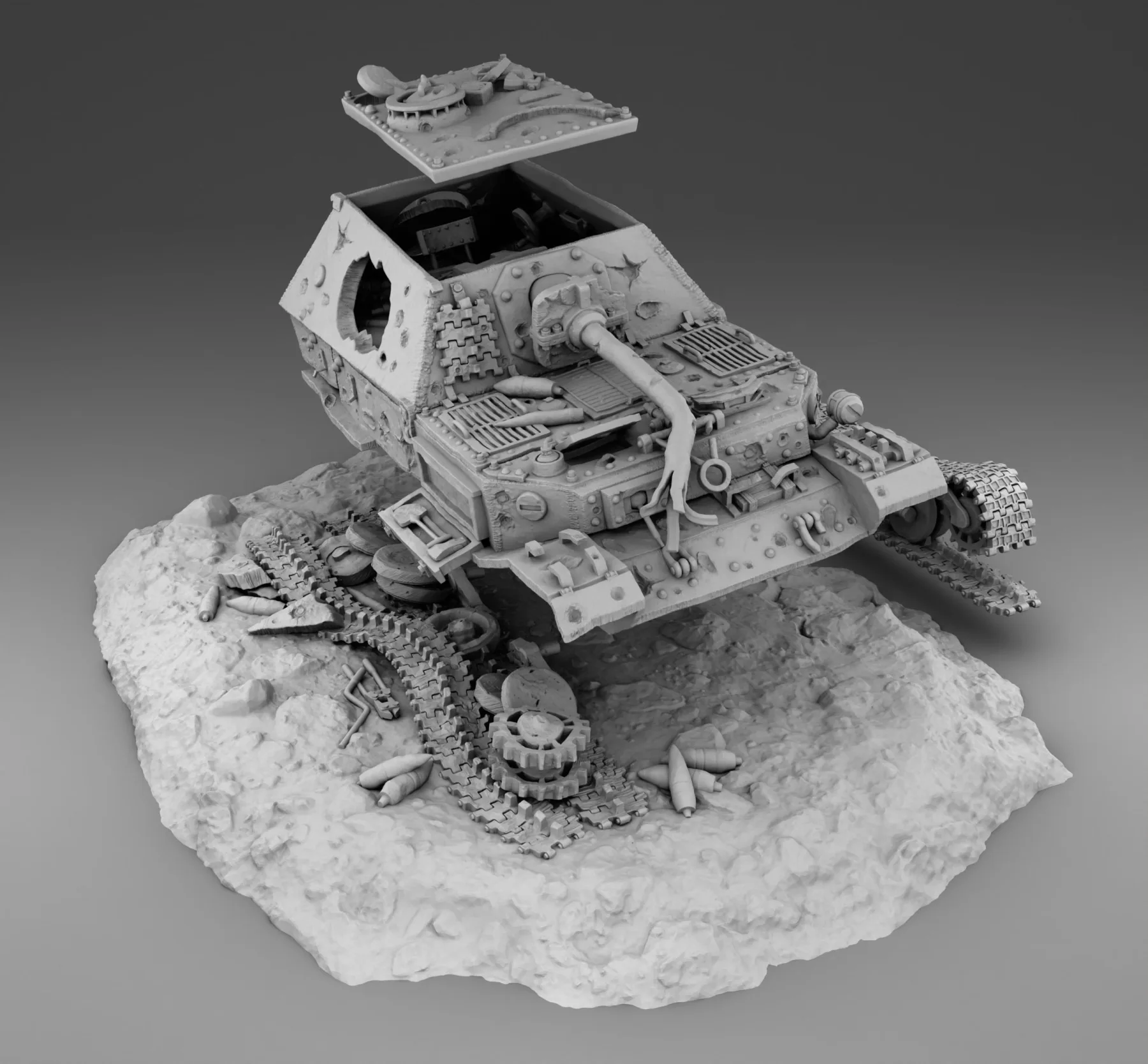 Vista 14 de Diorama (Ferdinand Destroyed)