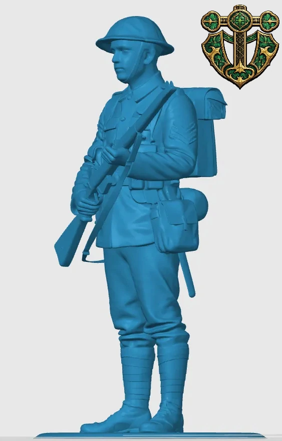 Vista 3 de WW1 British Infantry Soldier