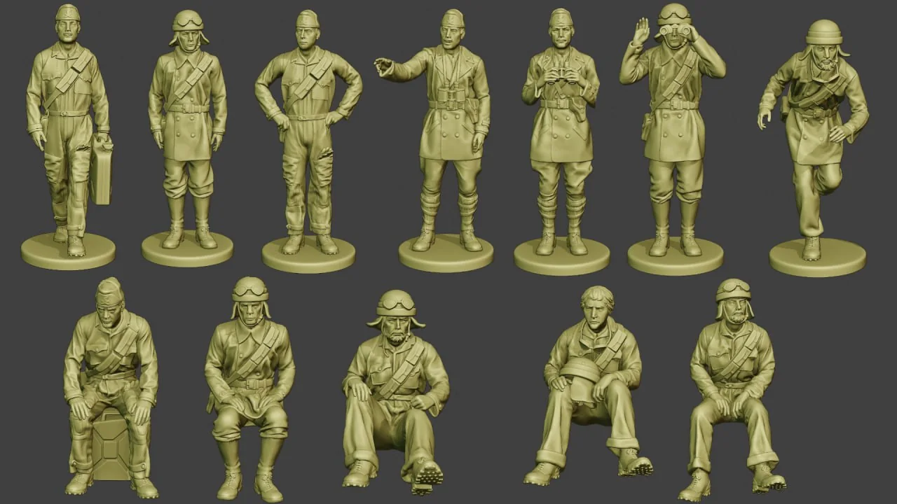 Vista 2 de SET - Italian Tank Crew