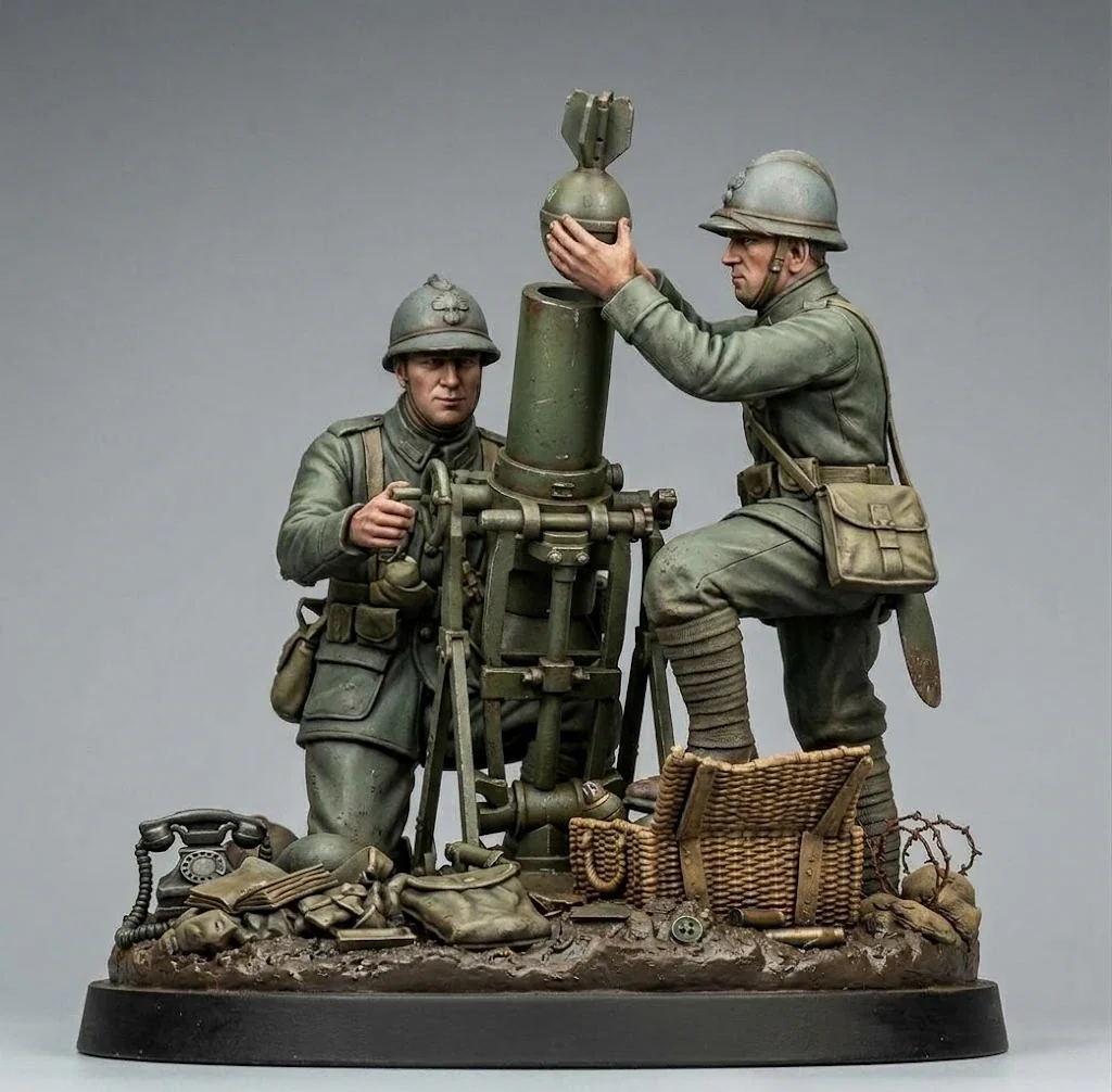 Vista 2 de WWI Italian Mortar Team