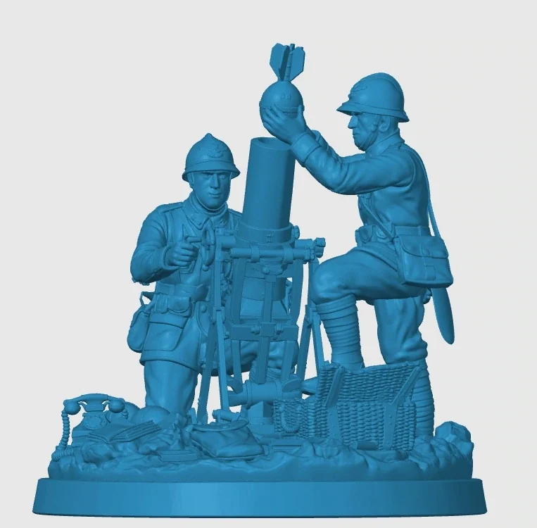 Vista 3 de WWI Italian Mortar Team