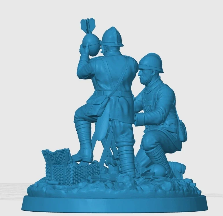Vista 4 de WWI Italian Mortar Team
