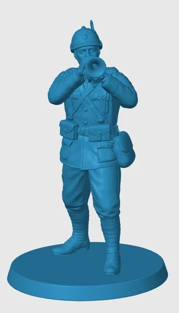 Vista 3 de WWI Italian Alpino Trumpeter