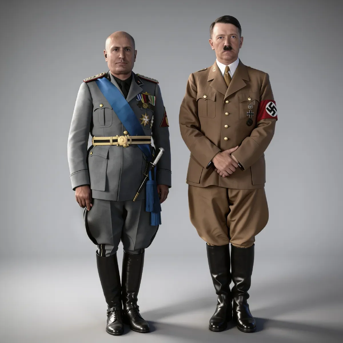 Benito Mussolini & Adolf Hitler
