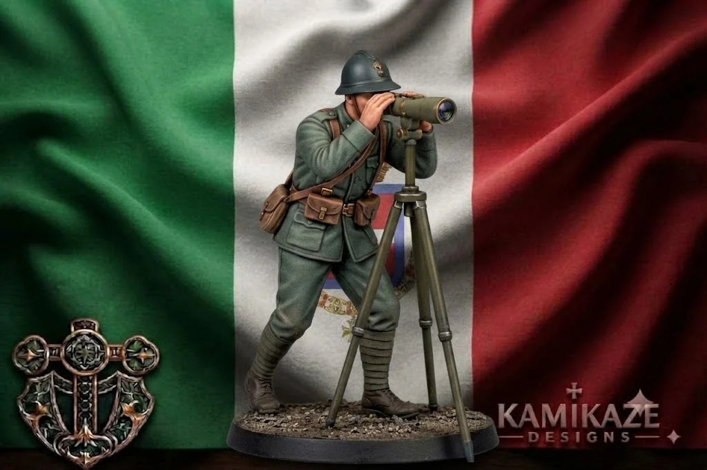 WWI Italian Infantry with Periscope