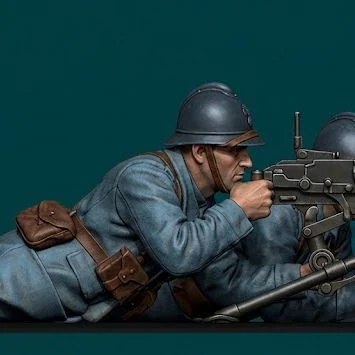 Vista 2 de WW1 French Machine Gunner