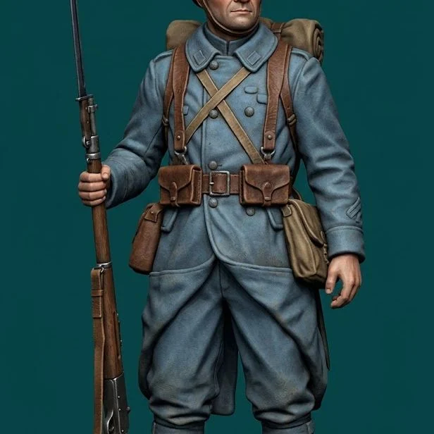 Vista 2 de WW1 French Infantryman 5