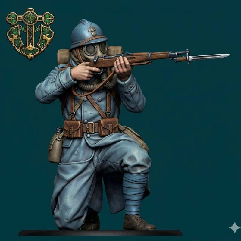 Vista 2 de WWI French Infantryman 3