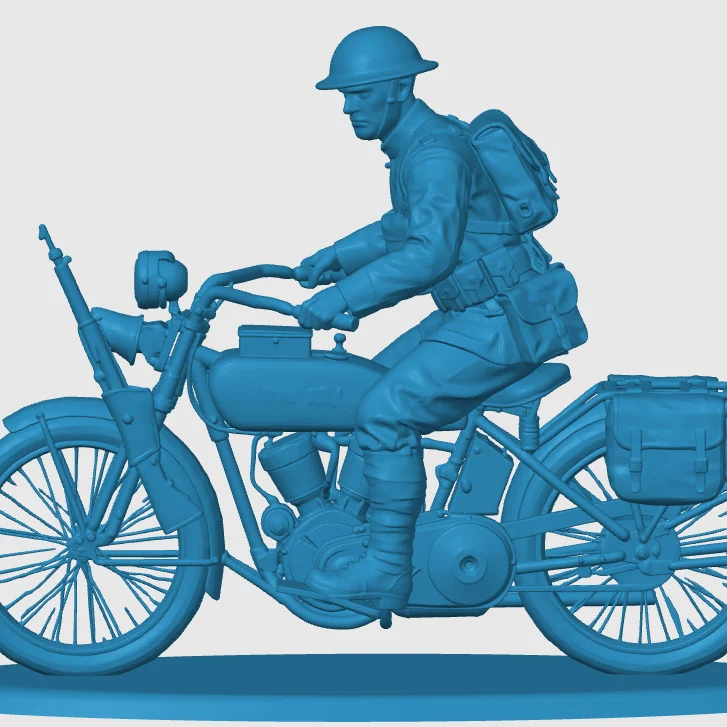 View 3 of WWI American Courier on Motorbike
