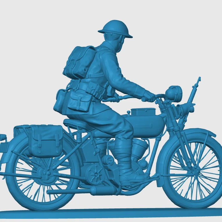 View 4 of WWI American Courier on Motorbike