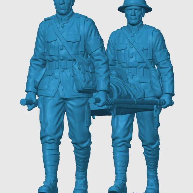 View 3 of WWI American Stretcher Crew