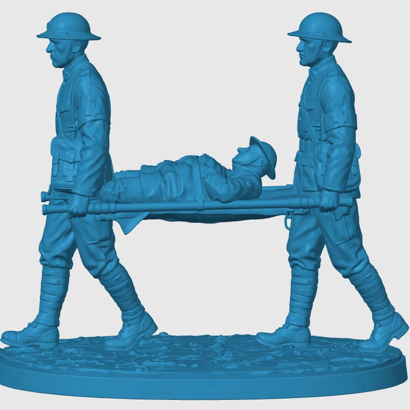View 4 of WWI American Stretcher Crew
