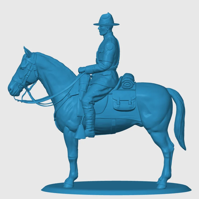 Vista 3 de WWI American Cavalry Soldier