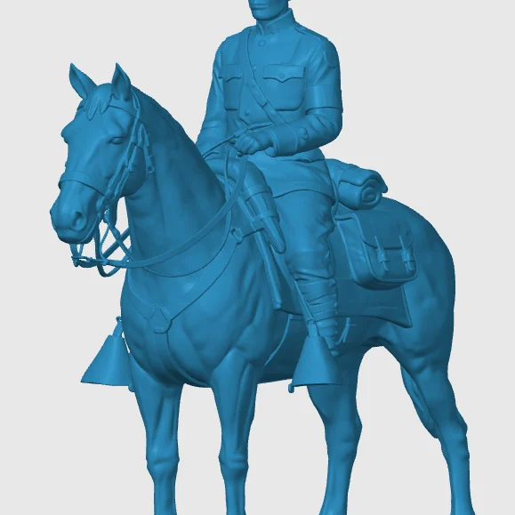 Vista 4 de WWI American Cavalry Soldier