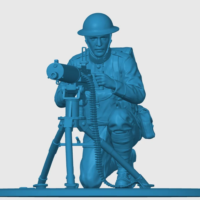 Vista 3 de WW1 American Infantry Soldier 7