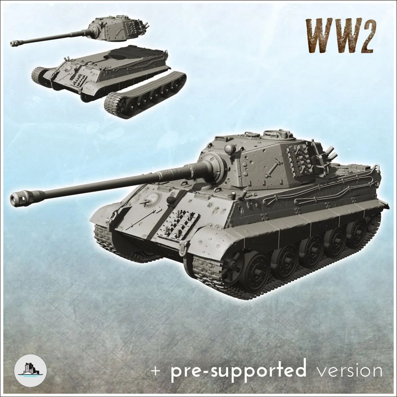 Tiger II Koenigstiger (torreta Henschel)